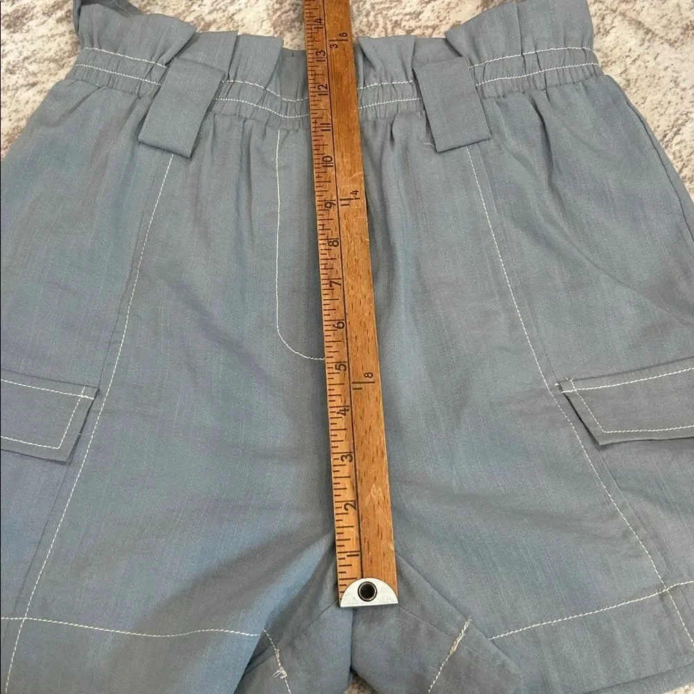 Moon River Anthropologie Size X Small Women's Shorts Blue Paperbag Waist